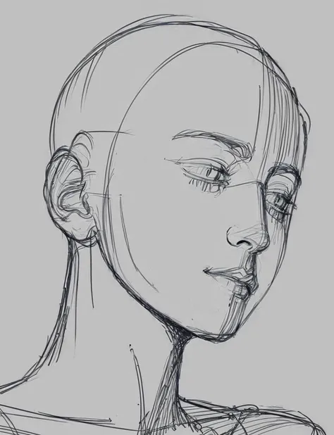 anime pose ,white background,sketch, <lora:anime pose(final):1>