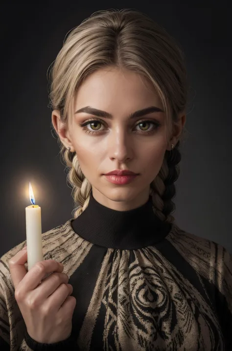 8k photo, closeup, Tapestry, Hypersaturated, Candle light, cross-stitching technique, New Wave Art, Oversaturated, amigurumi, soft lighting, [Psychadelic|Calming] light-weight [High elf:Orsimer:4] of Waste, wearing Zebra-style costume, Pitiful hair styled as Twist braid, Cryptidcore, halation, high resolution, highly detailed, best quality, rim lighting, <lora:polyhedron_skinny_all:0.5> <lora:detailed_eye:0.5>