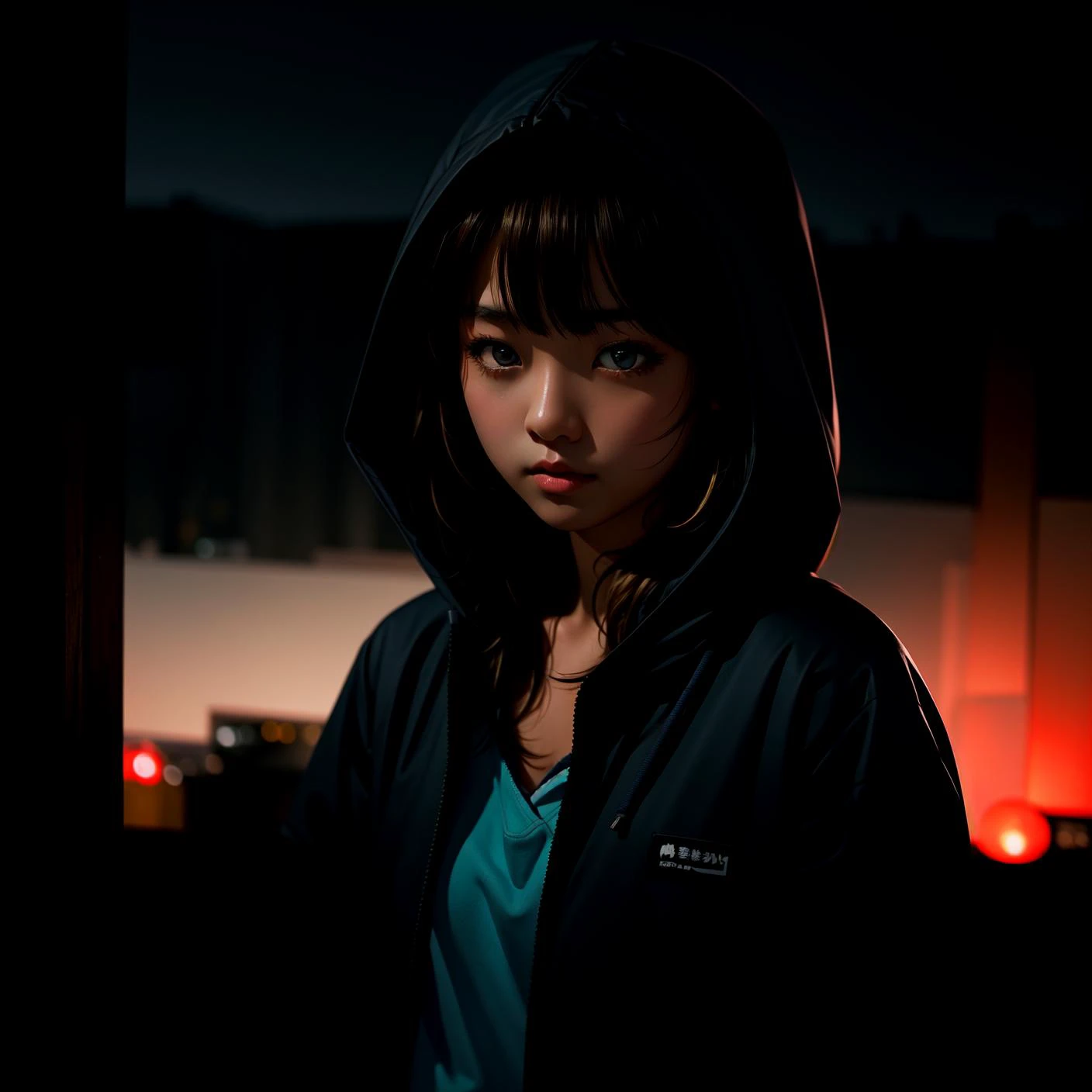 masterpiece, best quality, 1girl, japanese, (blonde | brown hair), parted bangs, medium hair, brown eyes, hooded jacket, unbuttoned, heavy rain,
<lora:skin_tone_slider_v1:1.5> <lora:eye_size_slider_v1:0> <lora:detailSliderALT2:0.5>, <lora:age_slider_v6:-1.8> , blue hour, twilight, ISO12000