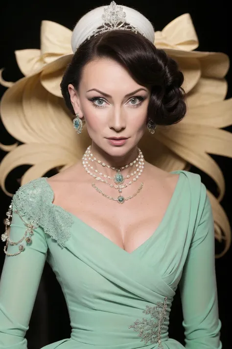 <lora:Nonna_Grishaeva:0.85> Tim Walker style award winning intrinsic detail dreamscape photo-art high fashion portrait style of a female supermodel with stylized modern hair in John Galliano fashion design in a high fashion studio, hd, 8k, (intricate details, hyperdetailed:1.15) (skin texture:1.2)