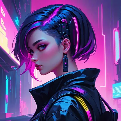 neonpunk style, cyberpunk, vaporwave, neon, vibes, vibrant, stunningly beautiful, crisp, detailed, sleek, ultramodern, magenta highlights, dark purple shadows, high contrast, cinematic, ultra detailed, intricate, professional
