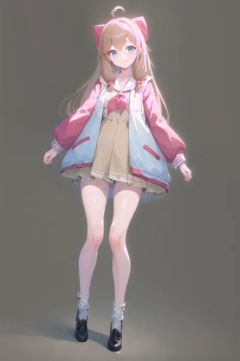 masterpiece, best quality, 1girl, solo, <lora:jiaranV23:1>, jiaran, full body, simple background, white background,