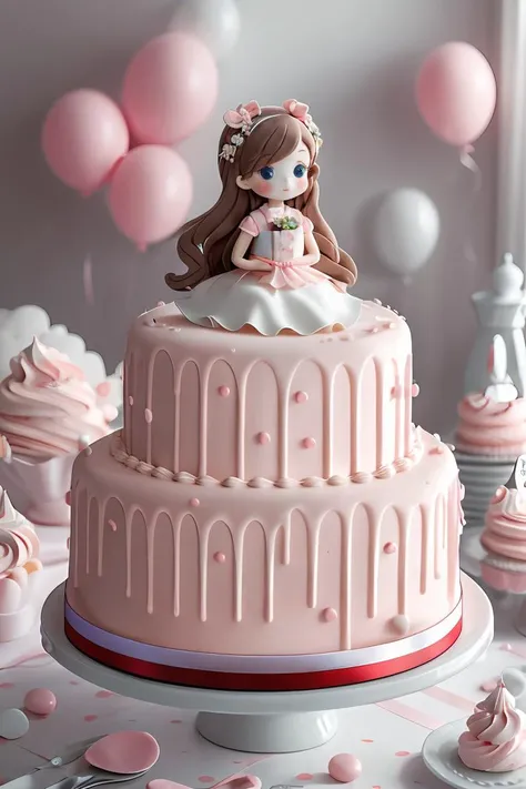 masterpiece, , high quality, A cute girl cake, clean background, J_cake <lora:J_cake2:0.7>