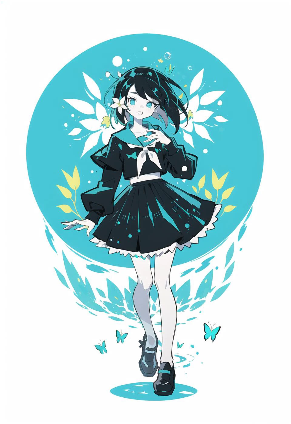 best quality,highly detailed, ultra-detailed, masterpiece, 8k wallpaper,,,(giast:1.7),colorful,multicolored hair, (full body:1.5),furry,(white background:1.2)
1girl,serafuku,skirt,cowboy shot,long hair,light simle,light bush,((Bubble)),Floating flower,wet clothes,,flowers,butterfly,((water)),caustics,blue theme,an extremely delicate and beautiful girl, 8k wallpaper,masterpiece,best quality,daylight,sunlight,,best shadow,
<lora:Chimera Series Z Number Furnace - Ver - GI:1>