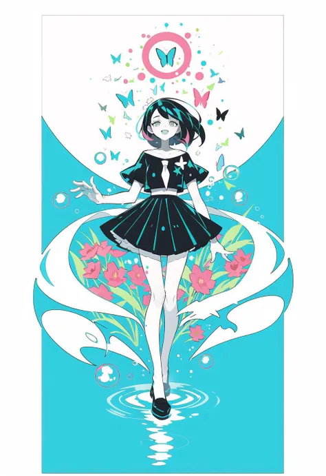 best quality,highly detailed, ultra-detailed, masterpiece, 8k wallpaper,,,(giast:1.7),colorful,multicolored hair, (full body:1.5),furry,(white background:1.2)
1girl,serafuku,skirt,cowboy shot,long hair,light simle,light bush,((Bubble)),Floating flower,wet clothes,,flowers,butterfly,((water)),caustics,blue theme,an extremely delicate and beautiful girl, 8k wallpaper,masterpiece,best quality,daylight,sunlight,,best shadow,
<lora:Chimera Series Z Number Furnace - Ver - GI:1>