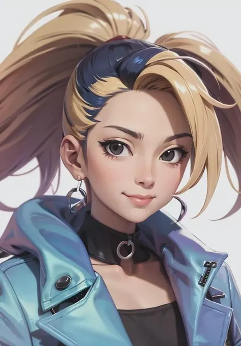 <lora:kda_akali:0.8>,kda_akali, smirk, portrait
