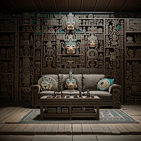 <lora:Aztaka:1> SD_MAI, Aztec civilization, a comfortable living room