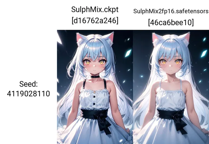 enchanting-look best-quality aesthetic detailed 1girl solo light-blue-hair yellow-eyes cat-ears white-dress collarbone sleeveless long-hair upper-body standing cinematic white-theme bloom light-bloom glow blue-theme