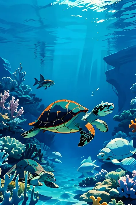 masterpiece, best quality,master piece, high quality, A sea turtle in the sea, Disney style,animated film, cartoon,<lora:ãç»æ¬æç»ãå¿ç«¥æäºç»æ¬ å¨ç»çµå½±é£æ ¼_v1.0:0.8>,