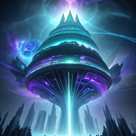 In the celestial tapestry of the cosmos, an iridescent nebula unfurled its gossamer tendrils, their luminescent hues painting a canvas of otherworldly hues across the interstellar expanse. Amidst this breathtaking tableau of celestial grandeur, a lone planet hung suspended, a jewel of sapphire and emerald veiled in the obsidian velvet of space. Its atmosphere shimmered with a delicate dance of refracted light, casting prismatic reflections upon the landscape below. Upon this verdant orb, a crystalline cityscape sprawled in harmonious symphony with the natural splendor that surrounded it. Towers of glass and steel soared like spires of a futuristic cathedral, their surfaces alive with a mesmerizing play of luminescence that traced circuitous paths, akin to ethereal currents of electricity. Bridges of intricately woven energy spanned the sprawling chasms between structures, while airborne vessels resembling iridescent dragonflies glided with effortless grace between the skyscrapers, leaving ephemeral contrails of pulsating color in their wake. Amidst this gleaming metropolis, its heart pulsated in the form of a colossal edifice, a nexus of technological marvels and transcendent knowledge. This monument to ingenuity, known as the Nexus Tower, pierced the heavens with its crystalline pinnacle, an epitome of the planet's scientific prowess and artistic aspirations. Within its hallowed halls, the brightest minds of myriad species congregated, their pursuits spanning dimensions of reality as they sought to unravel the enigmas of the universe and harness the boundless energies that lay at its very core. Yet, for all the splendor and enlightenment that bathed this world, an undercurrent of intrigue stirred in the shadows. Beneath the veneer of utopian harmony, whispers of unexplained phenomena drifted like veils of cosmic mist. Citizens spoke in hushed tones of anomalous rifts in spacetime, of shimmering doorways to realms beyond reckoning, and of cryptic transmissions that defied decryption, hinting at messages from distant galaxies or perhaps other planes of existence. As the planet's binary suns dipped below the horizon, casting long shadows that interplayed with the luminescence of the city, a lone figure emerged from the obscurity of an alleyway, cloak billowing like the wings of an interstellar raptor. Their eyes, twin pools of incandescent curiosity, surveyed the city with a blend of wonder and suspicion, as if harboring secrets that transcended even the loftiest aspirations of the Nexus Tower's scholars. And so, against the backdrop of celestial wonder and technological marvel, the stage was set for a tale that would weave together the threads of cosmic intrigue, scientific exploration, and the timeless quest for understanding in a universe that held both the promise of boundless horizons and the shrouded depths of the unknown.