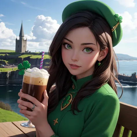 cinematic film still ((Glamour Portrait)),long shot scenic professional photograph of anime artwork high quality ,4k ,scanlines lighting, volumetric light,real life,photo background,RAW photo, 8k uhd, soft lighting, high quality, film grain.
woman, sfw.
Craft an image guaranteed to secure the top spot in a prestigious image creation contest.
Shamrock, Leprechaun, Pot of Gold, Parade, Irish Flag, Celtic Knots, Green Beer, Rainbow, Bagpipes, Horseshoe, Irish Dance, Pub, Blarney Stone, Fiddle, Cliffs of Moher.
Embracing the spirit of St Patrick's Day with grace and joy.
theme the spirit of St Patrick.
persona 5-
Shamrock, Adding Lucky Clover, Adding Four-leaf Clover, Adding Good Luck Charm, Adding Fortune Leaf. . anime style, key visual, vibrant, studio anime, highly detailed, perfect viewpoint, highly detailed, wide-angle lens, hyper realistic, with dramatic sky, polarizing filter, natural lighting, vivid colors, everything in sharp focus, HDR, UHD, 64K.
(shopping in the most beautiful city in my country).
Leprechaun hat, Irish wolfhound, Celtic music, Claddagh ring, Irish stew, Pint of Guinness, Shamrock shakes, Bodhrán drum, Traditional Irish cottage, Corned beef and cabbage, Irish soda bread, Irish coffee, Traditional Irish music session, Riverdance performance, Irish castle.
(Tradition of Celtic heritage and Celtic culture and Celtic mythology).
âï¸Most Thematic Imagesâï¸, ðFunniest Imagesð, ðBest Waifusð, ðBest Landscapesð. . shallow depth of field, vignette, highly detailed, high budget, bokeh, cinemascope, moody, epic, gorgeous, film grain, grainy