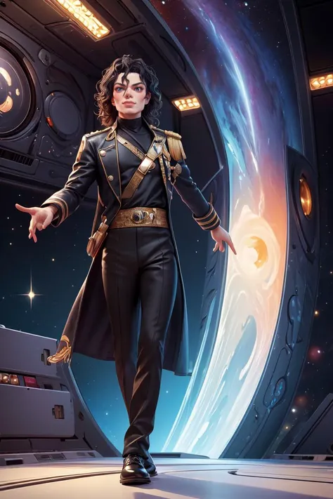 (masterpiece, best quality:1.4), michael jackson, cbzbb, detailed, fantasy, dreamlike, surrealism, super cute, trending on artstation,Space Stage,<lora:more_details:0.2>,<lyco:GoodHands-beta2:1>,
