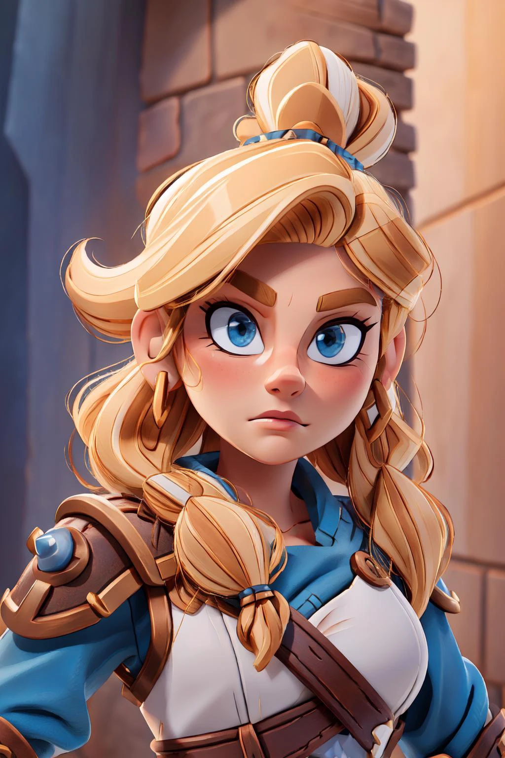 viking woman KatherynWinnick kathwin, dynamic pose, perfecteyes eyes, original point of view, braided hair, <lora:katherineWinnick_Vikings_vLO:0.7>, intricate armor, in luxuriant forest, 8K, UHD, flonix_better, <lora:locon_perfecteyes_v1_from_v1_64_32:0.7>