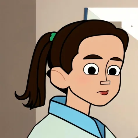 masterpiece, best quality, masterpiece,1girl, brown hair,ponytail <lora:Twelveforeverstyle:1>