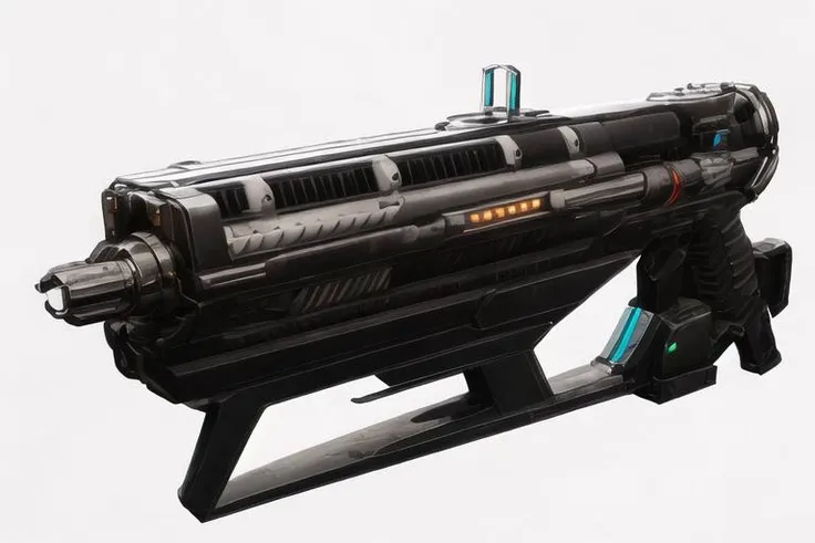 masterpiece, best quality,no humans, destiny2weapon,science fiction,white background simple background, 8k, unmatched details,metal texture,cyberpunk, exquisite,metal skin,