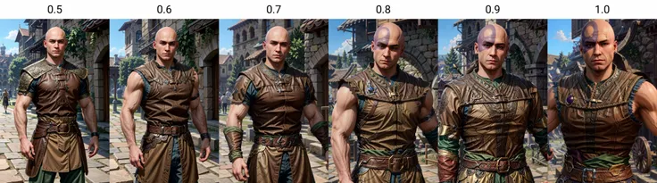 (masterpiece, best quality:1.3)
<lora:epi_noiseoffset2:1> <lora:add_detail:0.7> <lora:BGMinsc:0.5>
BGMinsc, 1boy, solo, muscular, bald, looking at viewer, chainmail