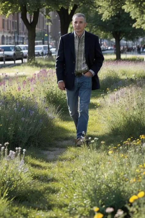 masterpiece, best quality, photo of a man at a urban meadow by national geographic <lora:detail_slider_v4:1>  <lora:epiCRealismHelper:1> <lora:epiCRealLife:1>