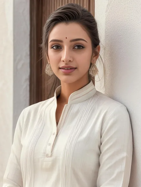 lovely cute young attractive indian girl, brown eyes, gorgeous actress, 23 years old, cute, an Instagram model, long blonde_hair, colorful hair, winter , Indian, wearing salwar-kameez and dupatta