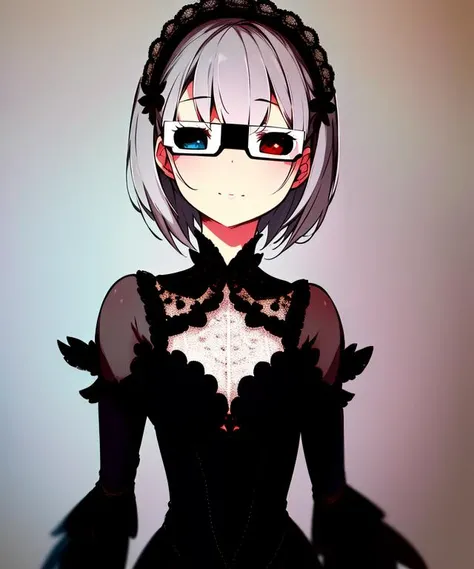 best quality, ultra detailed, illustration, an extremely delicate and beautiful,4k,
1girl,gothic,upper body,face focus,
3d glasses paper,standing,
 <lora:toyglassesV1.4A:1>TG3DRB
