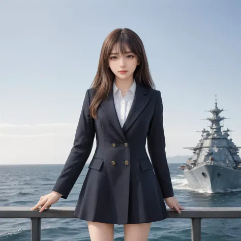 1girl, upper body, leaning forward, coat, suit, BREAK, complex background, scifi, outdoors, ocean, battleship,
<lora:FilmVelvia3:0.5>
<lora:SDXL Detail Tweaker XL ç»èè°æ´å¨ -3 3:1>
<lora:Princess Lucia 800M SDXL-000006:0.5>