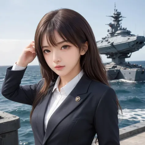 1girl, upper body, leaning forward, coat, suit, BREAK, complex background, scifi, outdoors, ocean, battleship,
<lora:FilmVelvia3:0.5>
<lora:SDXL Detail Tweaker XL ç»èè°æ´å¨ -3 3:1>
<lora:Princess Lucia 800M SDXL-000006:0.5>