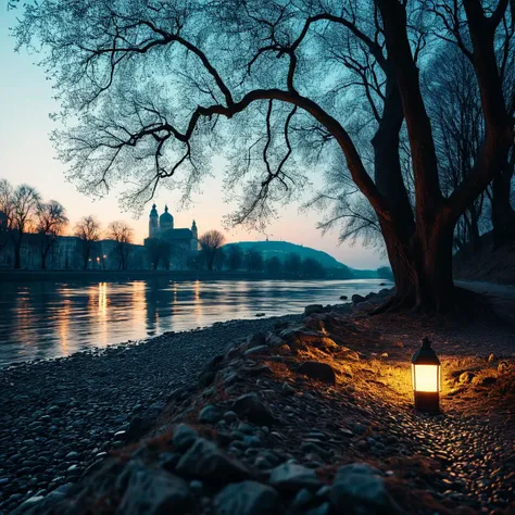 (((By a river with the Danube River in the background))), volumetric lighting, vibrant colors, 4k epic detailed, shot on kodak, 35mm photo, sharp focus, high budget, cinemascope, moody, epic, gorgeous, film grain, grainy, low key photography, dramatic lighting, intense emotions, cinematic feel, mysterious ambiance, emphasizing shape and form, creating depth, evoking drama, storytelling through shadows, professional technique,professional lighting, imaginative concept, creative styling, otherworldly aesthetic, surreal visual, captivating narrative, intricate detail, fantastical landscape, editorial storytelling, professional lighting, creating visual impact, evoking emotion, pushing creative boundaries <lora:add-detail-xl:2> <lora:Cosine_freck:1>