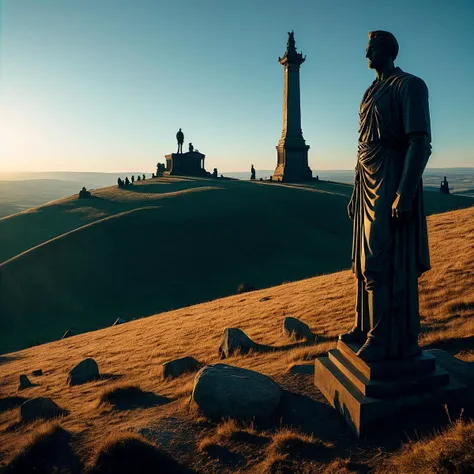 (((On a hill with Kyffhauser Monument in the background))), volumetric lighting, vibrant colors, 4k epic detailed, shot on kodak, 35mm photo, sharp focus, high budget, cinemascope, moody, epic, gorgeous, film grain, grainy, low key photography, dramatic lighting, intense emotions, cinematic feel, mysterious ambiance, emphasizing shape and form, creating depth, evoking drama, storytelling through shadows, professional technique,professional lighting, imaginative concept, creative styling, otherworldly aesthetic, surreal visual, captivating narrative, intricate detail, fantastical landscape, editorial storytelling, professional lighting, creating visual impact, evoking emotion, pushing creative boundaries <lora:add-detail-xl:2> <lora:Cosine_freck:1>