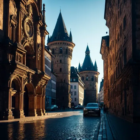 (((On a street with Porta Nigra in Trier in the background))), volumetric lighting, vibrant colors, 4k epic detailed, shot on kodak, 35mm photo, sharp focus, high budget, cinemascope, moody, epic, gorgeous, film grain, grainy, low key photography, dramatic lighting, intense emotions, cinematic feel, mysterious ambiance, emphasizing shape and form, creating depth, evoking drama, storytelling through shadows, professional technique,professional lighting, imaginative concept, creative styling, otherworldly aesthetic, surreal visual, captivating narrative, intricate detail, fantastical landscape, editorial storytelling, professional lighting, creating visual impact, evoking emotion, pushing creative boundaries <lora:add-detail-xl:2> <lora:Cosine_freck:1>