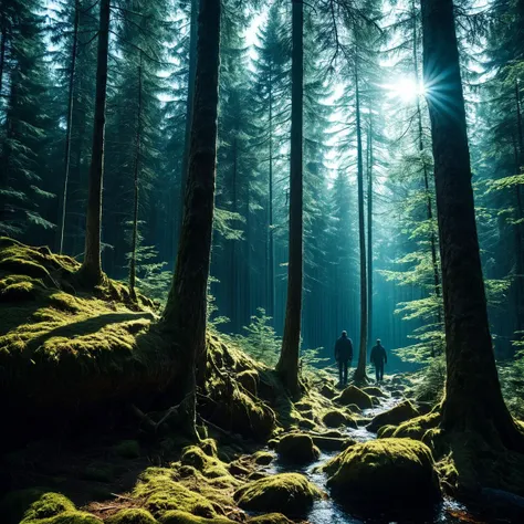 (((In a forest with Bavarian Forest National Park in the background))), volumetric lighting, vibrant colors, 4k epic detailed, shot on kodak, 35mm photo, sharp focus, high budget, cinemascope, moody, epic, gorgeous, film grain, grainy, low key photography, dramatic lighting, intense emotions, cinematic feel, mysterious ambiance, emphasizing shape and form, creating depth, evoking drama, storytelling through shadows, professional technique,professional lighting, imaginative concept, creative styling, otherworldly aesthetic, surreal visual, captivating narrative, intricate detail, fantastical landscape, editorial storytelling, professional lighting, creating visual impact, evoking emotion, pushing creative boundaries <lora:add-detail-xl:2> <lora:Cosine_freck:1>