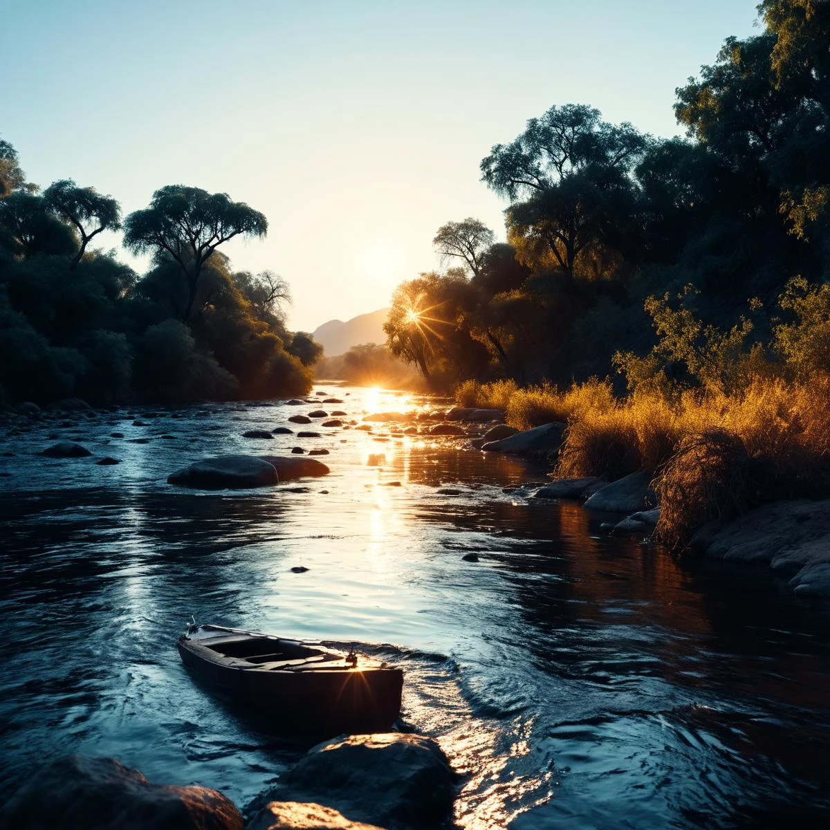 (((By a river with the Zambezi River in the background))), volumetric lighting, vibrant colors, 4k epic detailed, shot on kodak, 35mm photo, sharp focus, high budget, cinemascope, moody, epic, gorgeous, film grain, grainy, low key photography, dramatic lighting, intense emotions, cinematic feel, mysterious ambiance, emphasizing shape and form, creating depth, evoking drama, storytelling through shadows, professional technique,professional lighting, imaginative concept, creative styling, otherworldly aesthetic, surreal visual, captivating narrative, intricate detail, fantastical landscape, editorial storytelling, professional lighting, creating visual impact, evoking emotion, pushing creative boundaries <lora:add-detail-xl:2> <lora:Cosine_freck:1>
