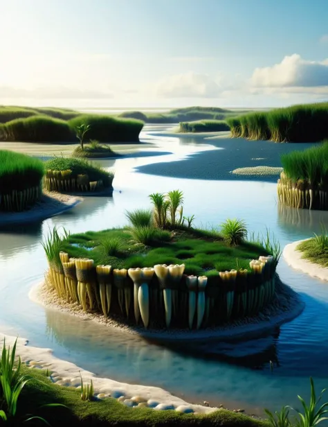 DonMT33thXL, coastland    in marsh biome, <lora:DonMT33thXL:1>