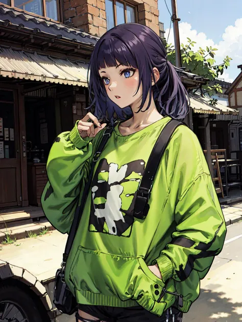 best quality, detailed background, girl, ,euro_street, random_wear, <lora:tanakaMamimiTHEIDOLM_v10:1>
