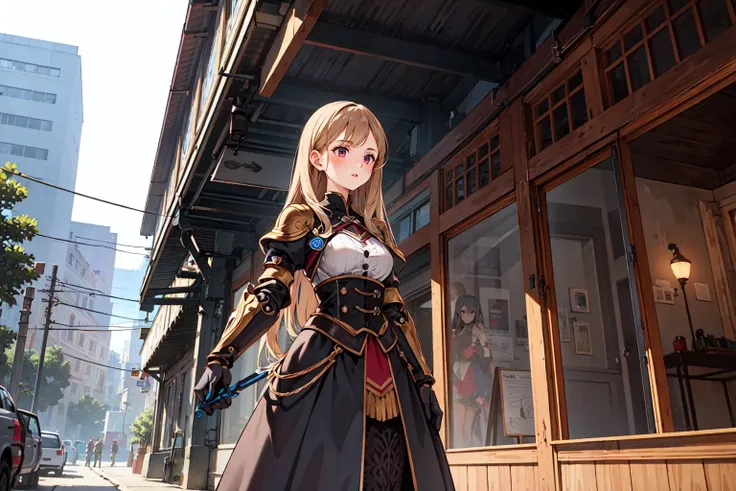 (masterpiece),(best quality:1.6), (ultra-detailed),girl,mechanical arms, ,factory