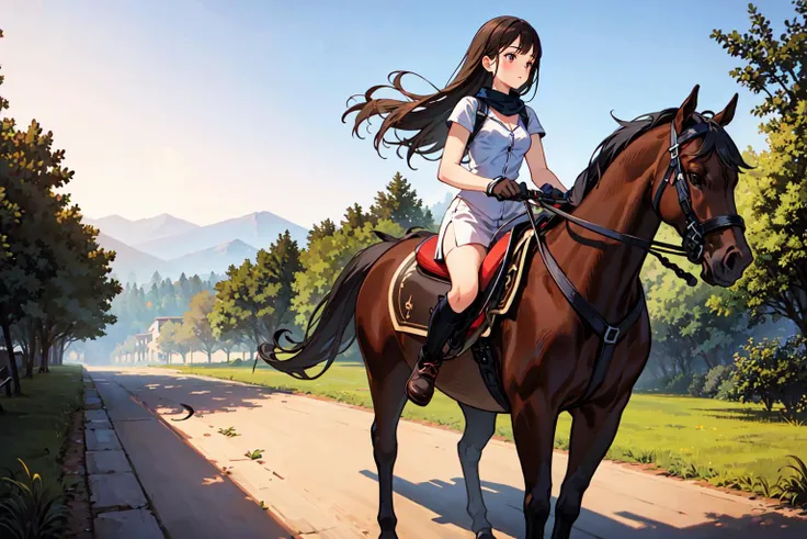(masterpiece),(best quality:1.6), (ultra-detailed),girl riding horse,
brake,
machine horse