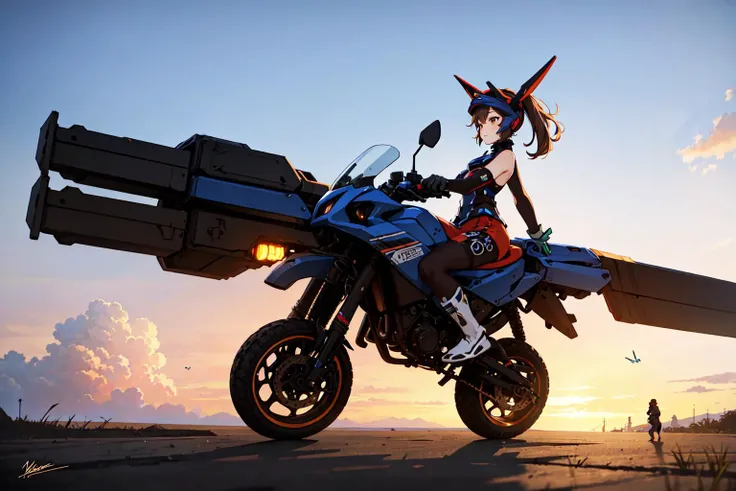 (masterpiece),(best quality:1.6), (ultra-detailed),girl riding mecha,
brake,
mechanical_bug