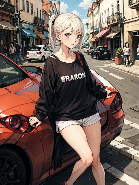 best quality, detailed background, girl, ,euro_street, random_wear,