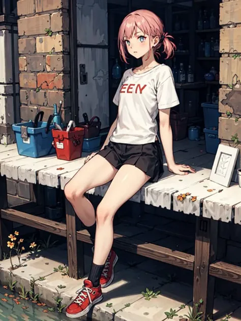 best quality, detailed background, girl, ,euro_street, random_wear,