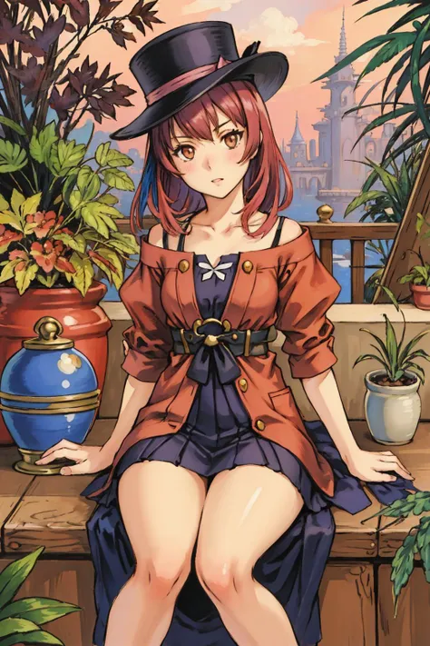 1girl, (by Raymond Leech:1.2) and (John Perceval:0.8) and (Katsushika Åi:0.9) , fantasy portrait, deep pink and Vibrant details, close up of a Ruby Red, Beige and Olive ([Osprey:Pots with plants:2] of Awe:1.3) , the Osprey is very lower class and Cold, the Osprey is Fishing, dressed in a very Doubtful dark indigo traditional Neo-Tokyo Nickel Top hat from the Age of Wisdom, JoJo pose, complex Mauve and tiger print background, Aggravated city and dark white planet in background, Smoky Conditions, split diopter, Classical, Fearful, Altermodern, rim light, Fish-eye Lens, Instax, Silver and dark orange fractal art, Rule of Thirds, hyperdetailed, contest winner