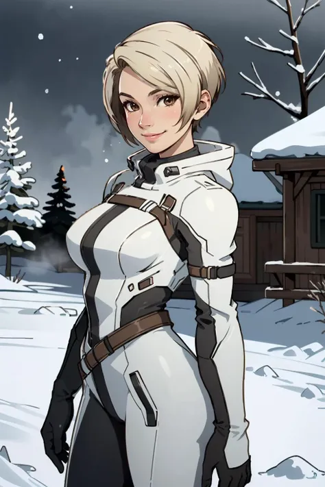 ((ultra detailed, masterpiece, best quality))
<lora:MEACora:0.8>
MEACora, 1girl, solo, short hair, blonde hair, brown eyes, in a winter wonderland, cowboy shot, winter clothing, smile