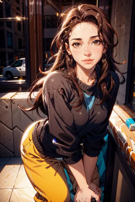 (best quality, high quality, detailed, masterpiece, vibrant, colorful, realistic, photo, 8k, 4k, dslr quality, photorealistic, epiCPhoto, epiCRealism, epiCRealLife, flashphoto, picxer_real:0.8), a latina girl named Maria, long brown hair, dark brown eyes, long pretty eyelashes, pretty face, baggy sweater, baggy sweatpants, <lora:epiCRealismHelper:0.8> <lora:Add Details:0.8> <lora:picxer_real:0.8> <lora:epiCRealLife:0.8> <lora:epiCFlashPhoto_Lora:0.8> <lora:Epi NoiseOffset2(epinikion):0.8> <lora:Add Brightness:0.8>