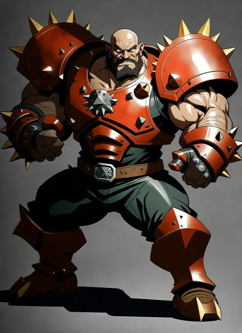stout dwarf, short, squat, (metal lower jaw, spiked iron jaw, metal beard:1.2), heavy armor, military style, angry expression, furious eyes, mean, (massive spiked gauntlets:1.1)
(intricately detailed, ink drawing, thick lines, , flat colors, Dungeons and dragons style full body portrait, 8k, deep color, fantastical), dynamic action pose, fight pose, <lora:add_detail:0.5>,
Clip Skip:2
