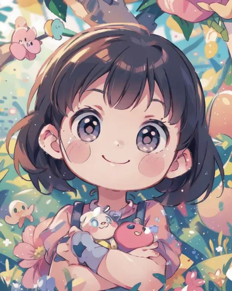 best quality,1girl,baby face,smile,cute,<lora:baby_face_v1:0.7>,