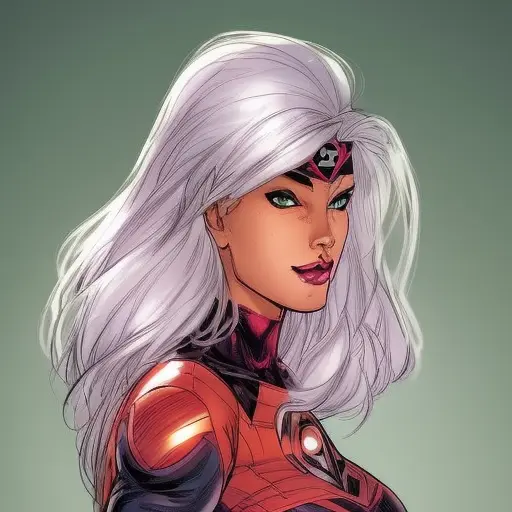 cozmikduzk1, a cartoon girl with pink hair, pointing at camera with her finger , heart logo design, upper_body, shirt_open, large_breasts, incredibly detailed beauty, rainbow hair, cinematic lighting, superhero pose, extremely detailed, joe madureira, arterm, wlop, cozmikduzk1