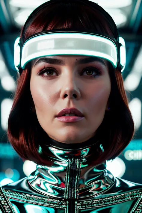 zoeyDeutch1 in cyber neon lighting, futurism, intricate futuristic jewelry accessories, cyberpunk glossy white latex turtleneck, hyper photorealistic, crispy quality, digital photography, trending in artstation, trending in pinterest, cinematic, 4 k ultra hd, art by pascal blanche, art by greg rutkowski