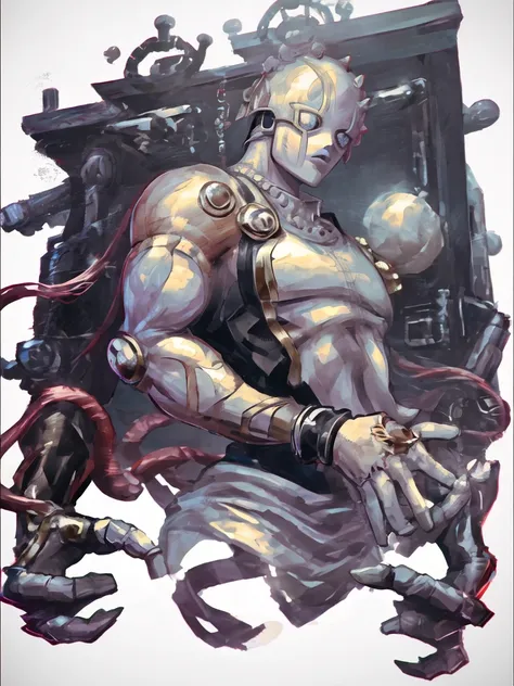 absurdres,(solo:1.6),stand-jojo,upper body,
gradient_background,steam,
<lora:K-SUWABE-STYLE:1>,