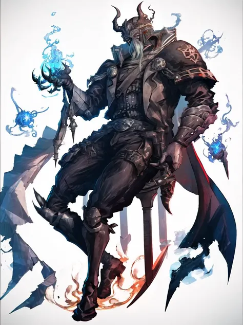 absurdres,(solo:1.6),1boy,full body,sitting,
gradient_background, burning,breathing fire, explosion,fiery tail, blue fire,
helmet,cape,coat,flaming weapon,holding_weapon,sword,
<lora:K-SUWABE-STYLE:1>,