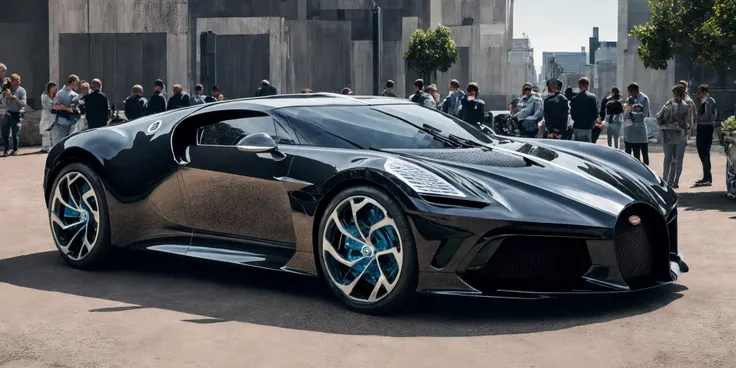 Bugatti La Voiture,Bugatti,masterpiece, highly detailed photorealistic 8k raw photo,bright tones,real light and shadow,best cinematic quality, volumetric lighting and shadows, 1girl driving car, sprktt,cutting-edge design, showcasing sleek lines, advanced features, innovation, futuristic cityscape, high-tech laboratory, futuristic cityscape background, Full shot, shiny and reflective bodywork ,8k <lora:Bugatti La Voiture Noire:0.7>