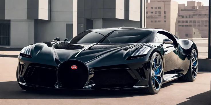Bugatti La Voiture,Bugatti,masterpiece, highly detailed photorealistic 8k raw photo,bright tones,real light and shadow,best cinematic quality, volumetric lighting and shadows, 1girl driving car, sprktt,cutting-edge design, showcasing sleek lines, advanced features, innovation, futuristic cityscape, high-tech laboratory, futuristic cityscape background, Full shot, shiny and reflective bodywork ,8k <lora:Bugatti La Voiture Noire:0.7>