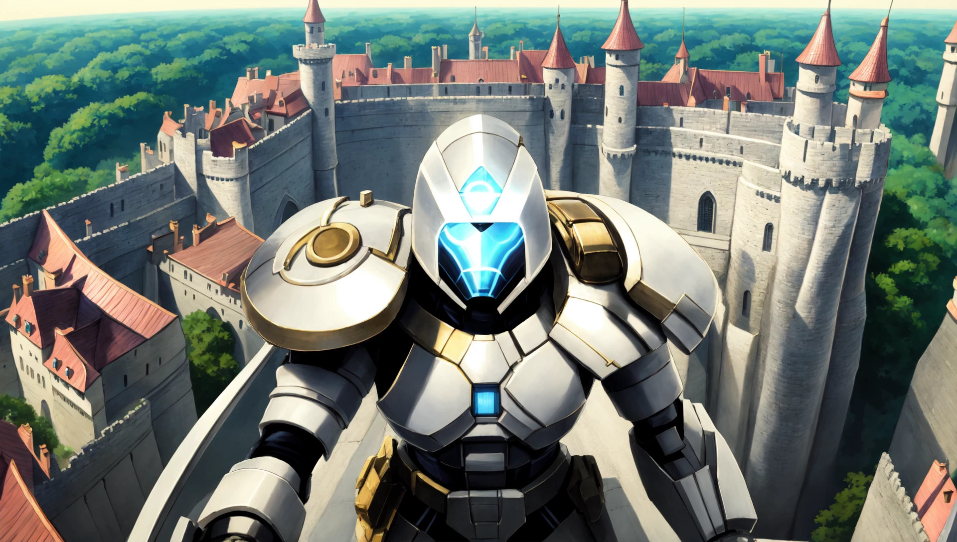 birds eye view (anime:1), group of (SpaceWar:0.2) distant soldier at massive scale castle gate (howlbgs:1) (scenery:1) (crazy eyes:1) <lora:SpacewarV15-256:0.2> <lora:howlsMovingCastleInterior_v1:1> <lora:crazyExpressions:1>