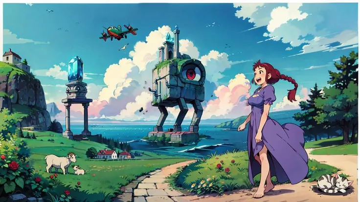 Ghibli Style, pipes <lora:howlbgs:0.3>,  <lora:studioGhibliStyle_offset:0.5>